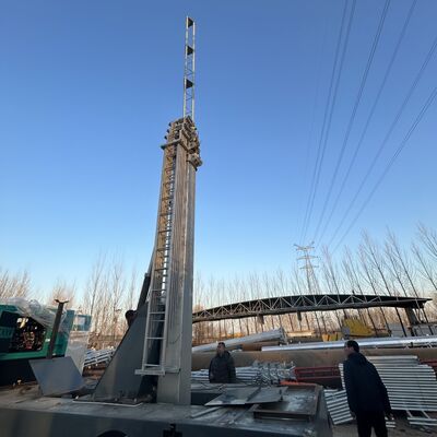 Telescopic Galvanized Steel Lighting + Communication 15 20 25M 5G 4G Wifi Mobile Emergency Tower
