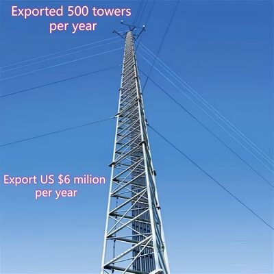 15 bis 60 m hoher Drahtturm zur Überwachung der Wasserpflege und Fernübertragung von Daten