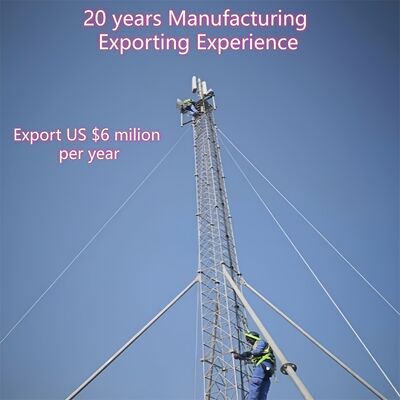 10–30 m schnell montierbarer, zusammenklappbarer Abspanndrahtmast für die Notfallkommunikation im Katastrophenschutz