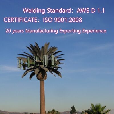 15 21 27M Scenic Zone Bionic Tree getarnter 5G 4G Wifi-Kommunikationsturm aus verzinktem Stahl für den Außenbereich