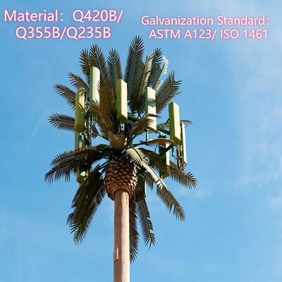 12 18 24M Community Bionic Tree getarnt verzinkt 5G 4G Mikrowellen-Kommunikationsmast für den Außenbereich
