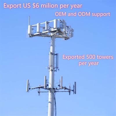 22 30 38M Scenic Monopole Tubular Galvanised Steel Outdoor 5G 4G Wifi Urban Landscape Communication Tower