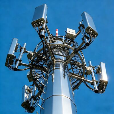 13 19 25 m kompakter Design-Monopol-Mast aus verzinktem Stahl, selbsttragend, für den Außenbereich, 5G, 4G, Mikrowelle, platzsparender Mast