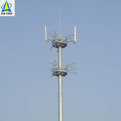16 24 32M Monopol-Kommunikationsstahlturm, windbeständig für 5G Urban Base Station