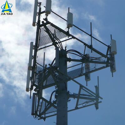 16 24 32M Monopol-Kommunikationsstahlturm, windbeständig für 5G Urban Base Station