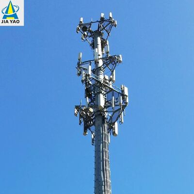 16 24 32M Monopol-Kommunikationsstahlturm, windbeständig für 5G Urban Base Station
