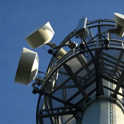 20M 30M Monopole Communication Tower Lightweight Aluminum for Rural Emergency Telecom