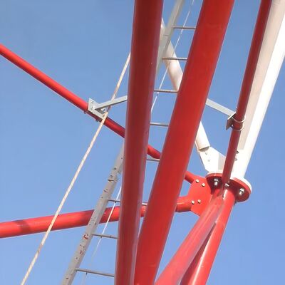 Robuster 3-beiniger Stahlrohrturm, geeignet für 4G-5G-Mikrowellen- und Sicherheitssysteme mit hochfester Stahlkonstruktion