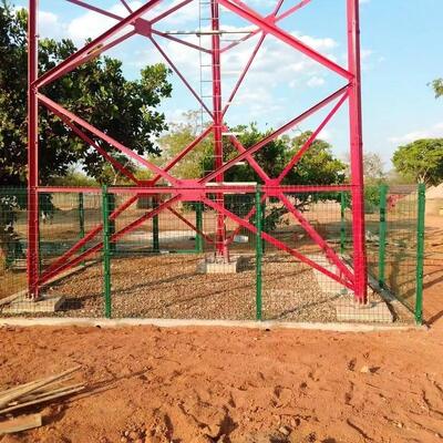 3 Leg Angular Low Maintenance Hot Dip Galvanized Telecommunication Tower 30 Year Service Life