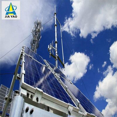 3-beiniger, röhrenförmiger, solarbetriebener Telekommunikationsturm, netzunabhängiger Hybridstrom für abgelegene ländliche Gebiete