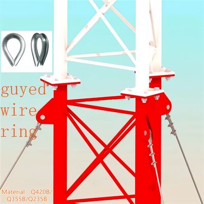 Wireless 5G Millimeter Wave Guyed Wire Tower Custom Design For Smart Telecom Deployment