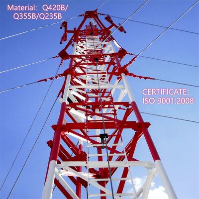 20M 30M Guyed Wire Tower Stabile Struktur für städtische Telekommunikations-Basisstation