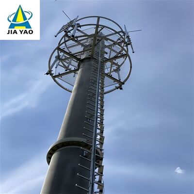24M Vibration Resistant Hot-dip Galvanized Monopole Telecom Tower