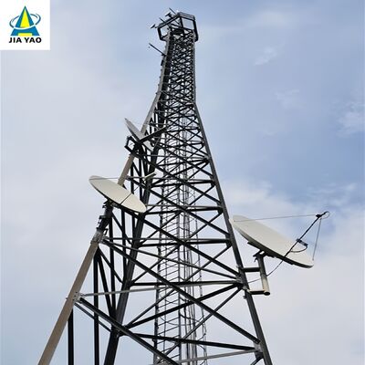 50 m langer, feuerverzinkter, abnehmbarer, dreibeiniger Turm, kosteneffizient für die Telekommunikation im Bergbaugebiet