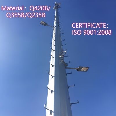 13 20 34 Meter segmentierte Struktur-Monopol-Turm-einfache Handhabung für Schulcampus-Netzwerk