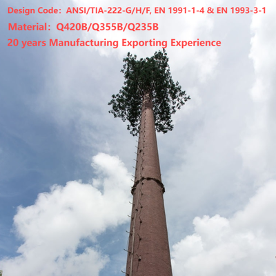 22 28 36 Meter feuerverzinkter bionischer Baum-Telekommunikationsturm, getarnt für touristische Landschaftsgebiete