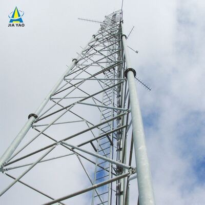 46m 58m 68m 76Meter Vibrationsdämpfung 3-Röhren-Telekommunikationsturm für Straßenstationsplatz
