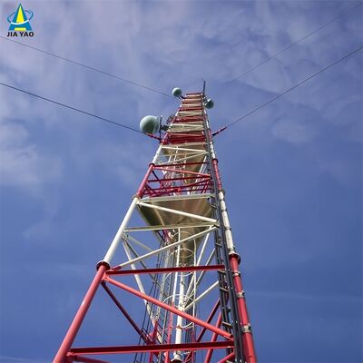 48 50 60 m spannungsverstellbarer Abspanndrahtmast für die Signalabdeckung von Grünlandweiden