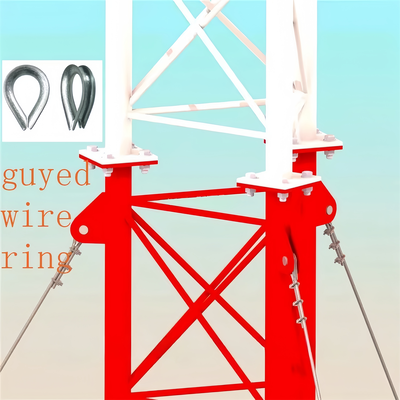 35 42 48 m feuerverzinkter Abspannmast für das Telekommunikationsnetz der Gobi-Region