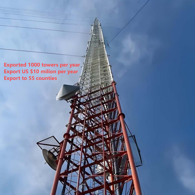 32 45 50M Q355 abgespannter Stahlantennenmast für die Kommunikation mit der Forest Ranger Station
