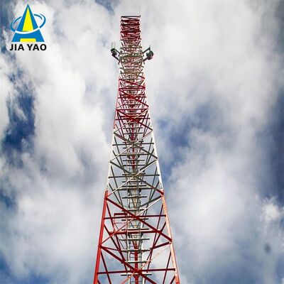 35 48 53M Q355 Stahl 3 mit Beinen versehener Winkelstahlturm Niedrige Gründungskosten für Dorf 5G-Abdeckung