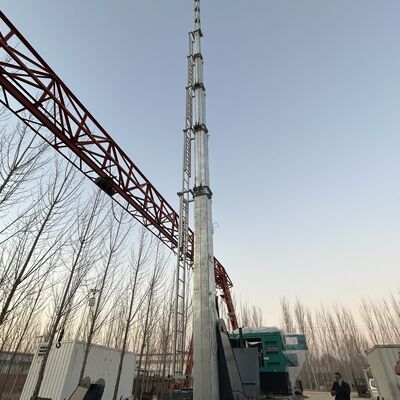 12 m - 25 m tragbarer Teleskop-Stahlmastturm für mobile Basisstationen und temporäre Ereignisüberwachung mit elektrischem Hebesystem und schneller Ausrüstung