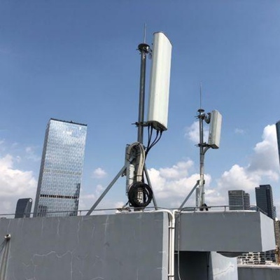 Roof-Mounted Antenna Lightning Rod Telecom Mast Steel Tripod Height Extension 5-40m