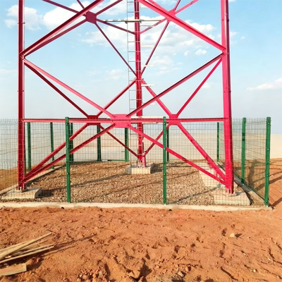 Self Supporting 3 Legged Angular Steel Communication Tower for 5G Telecom Base Station with Hot Dip Galvanized Steel Structure
