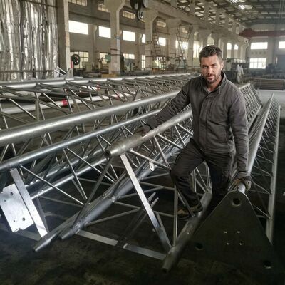 38M Quick Erect Guyed Wire Tower for Emergency Disaster Relief Communication